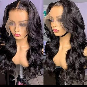 Human hair lace frontal wig 250%density 24 inch lace front wig 13x4